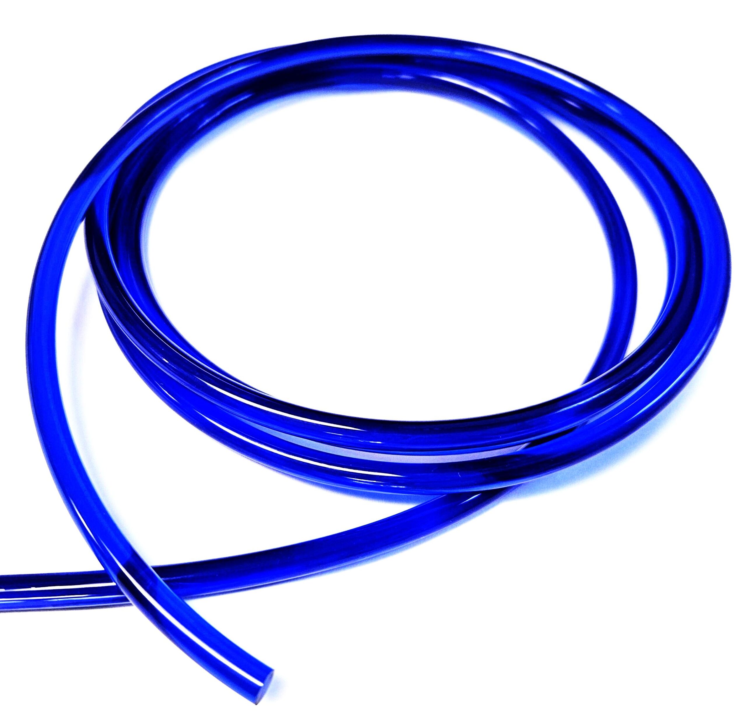 Blue polyurethane cord for industrial conveyor systems